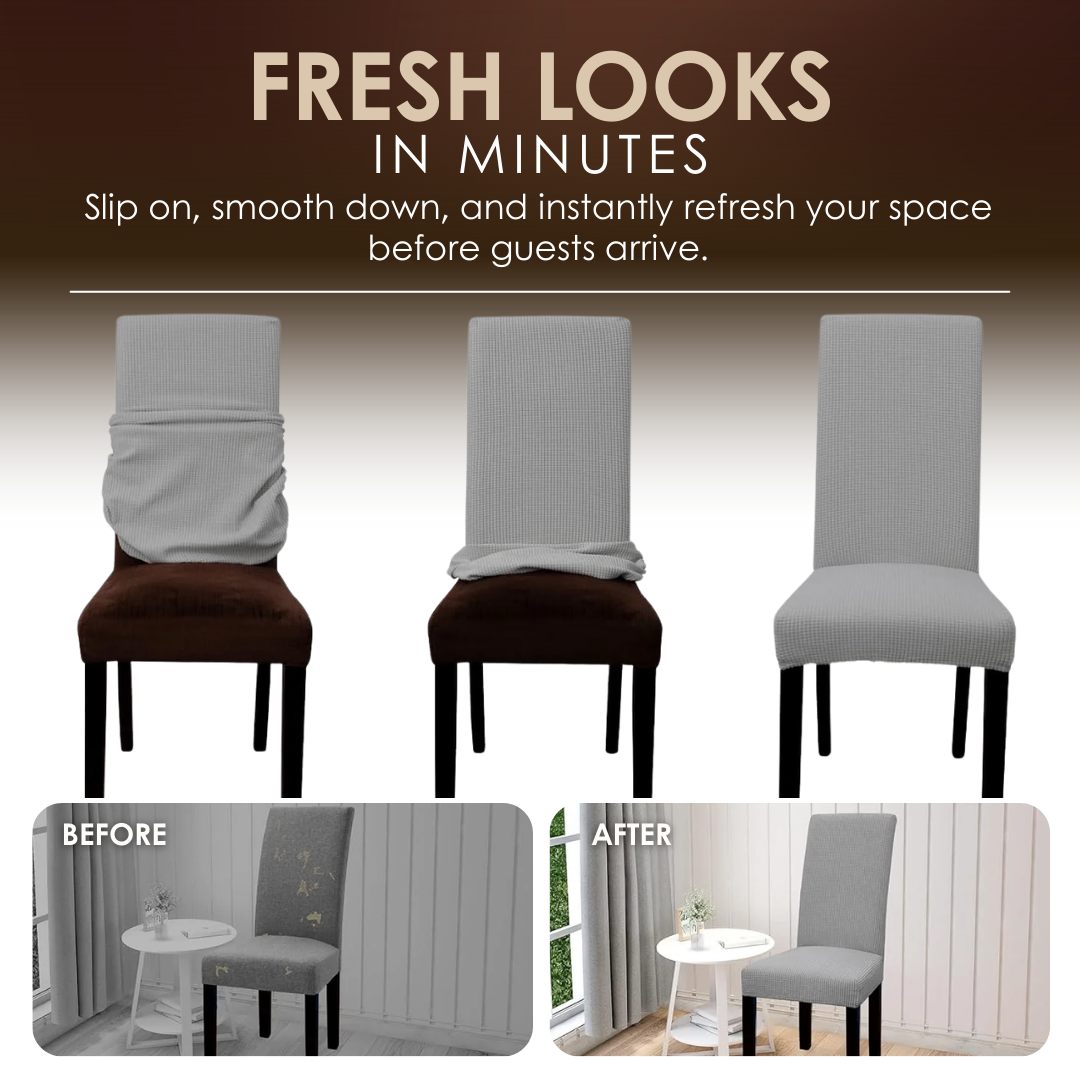 Rugalmas étkezőszék-huzat készlet