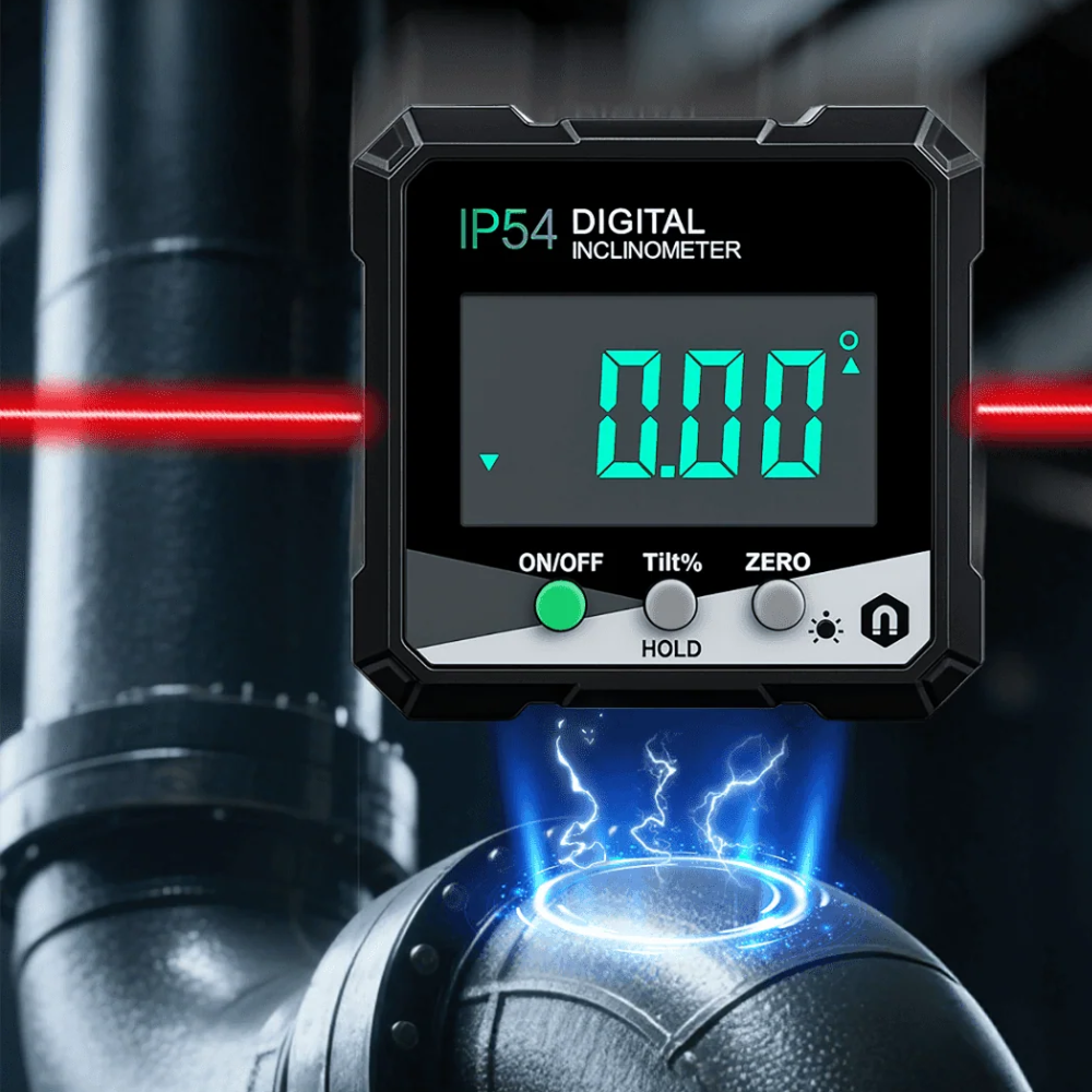 Digitaler Laser-Winkelmesser mit LCD-Anzeige