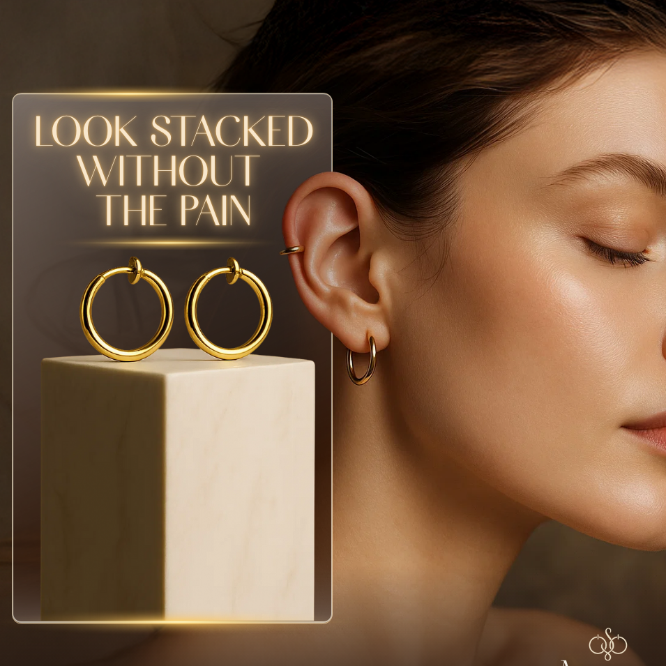 Behúzható kényelmi karika fülbevaló