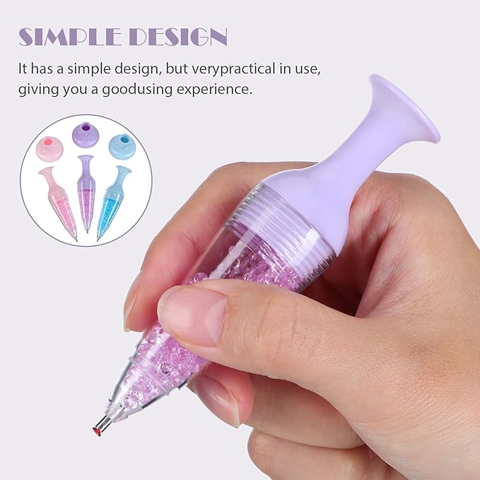 GlitterPen – Diamond Art Pen with Flower Pot Stand Design