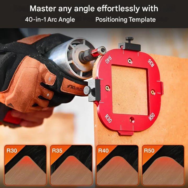 CornerCommand — 4-in-1 Corner Radius Template for Woodworking