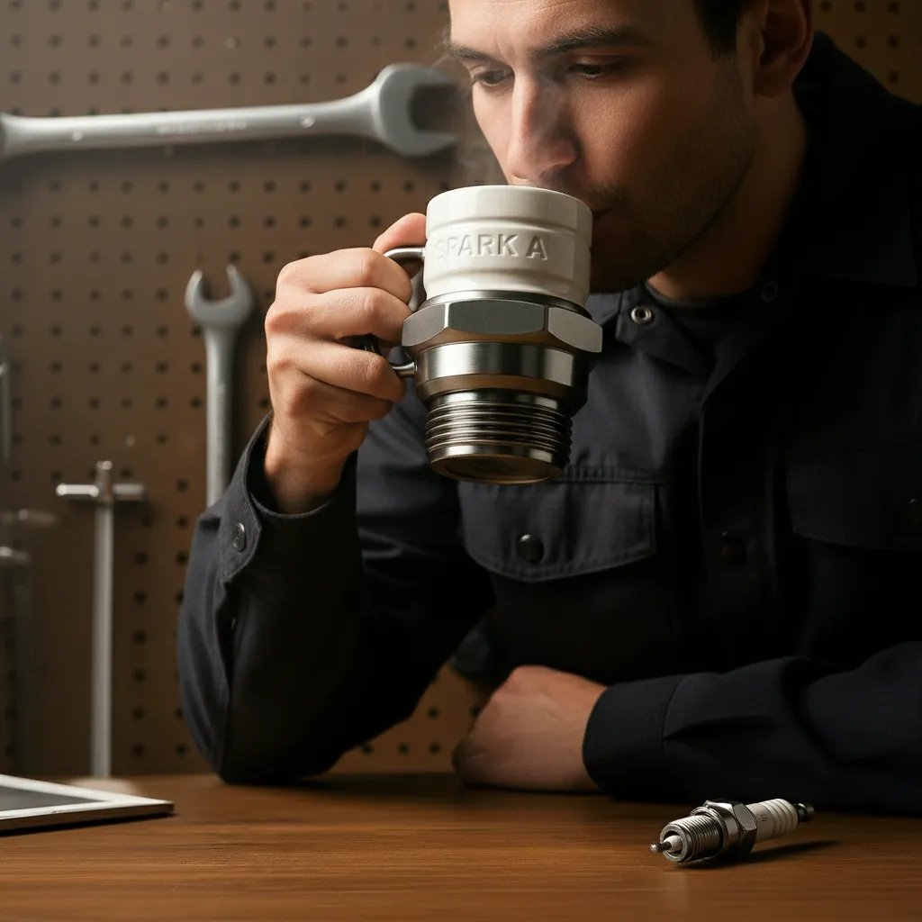 PistonPerk - Spark Plug Mug for True Engine Lovers