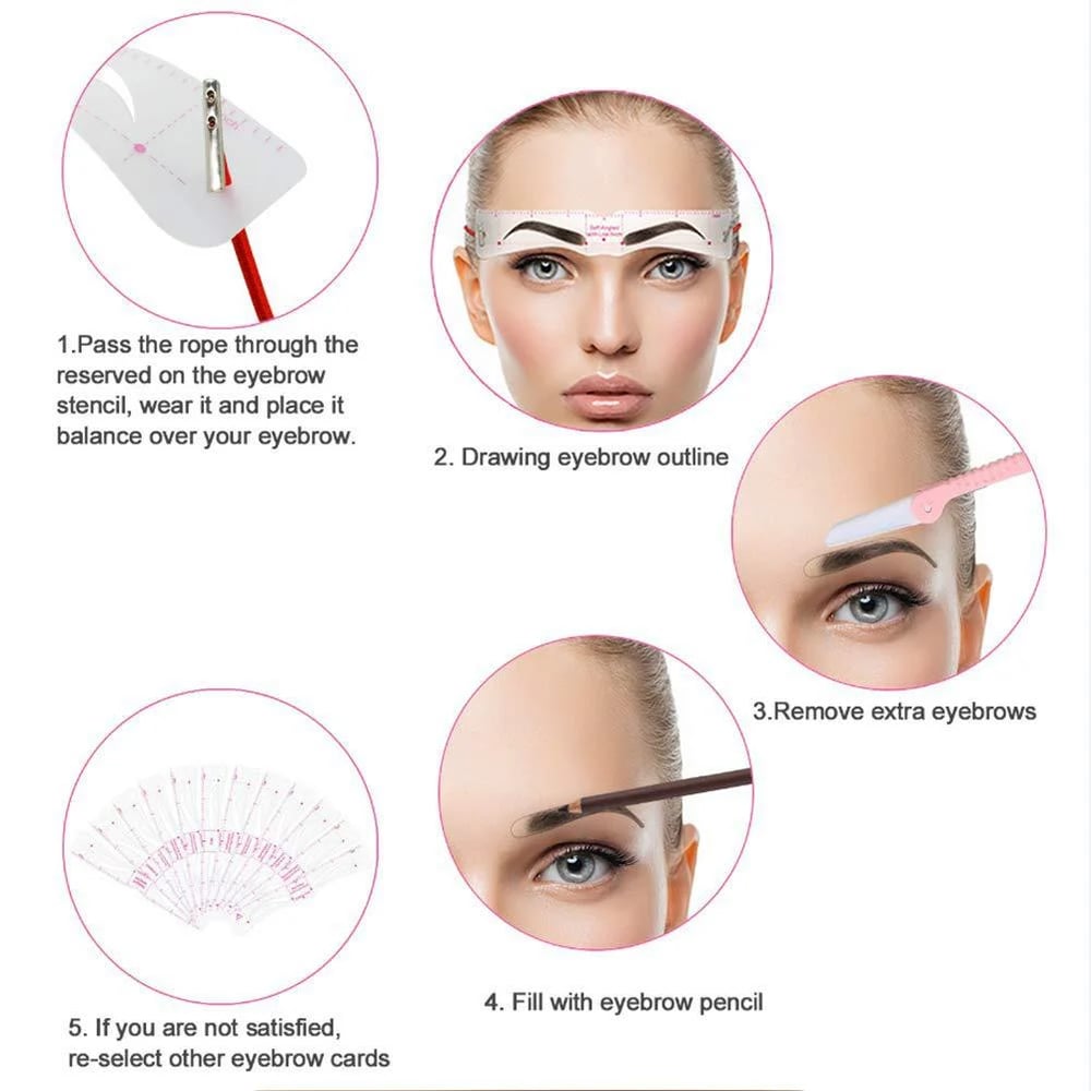BrowArchitect 12-Piece Eyebrow Stencil Kit