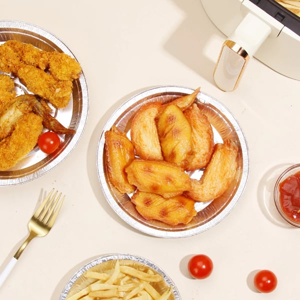 BlazeGuard —Disposable Aluminum Foil Air Fryer Liners Set