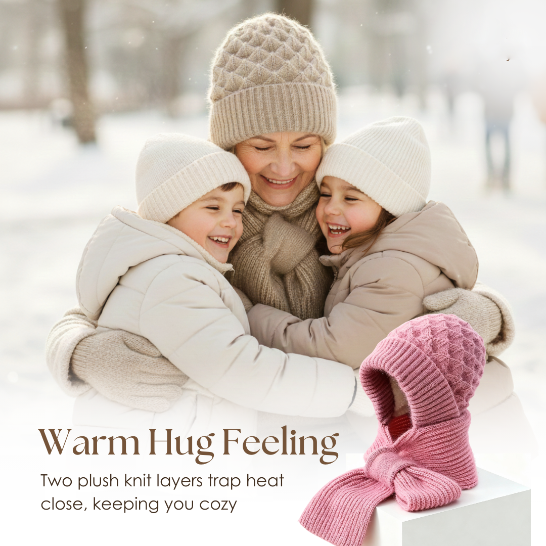 Dámska pletená súprava čiapky a šálu do chladného počasia