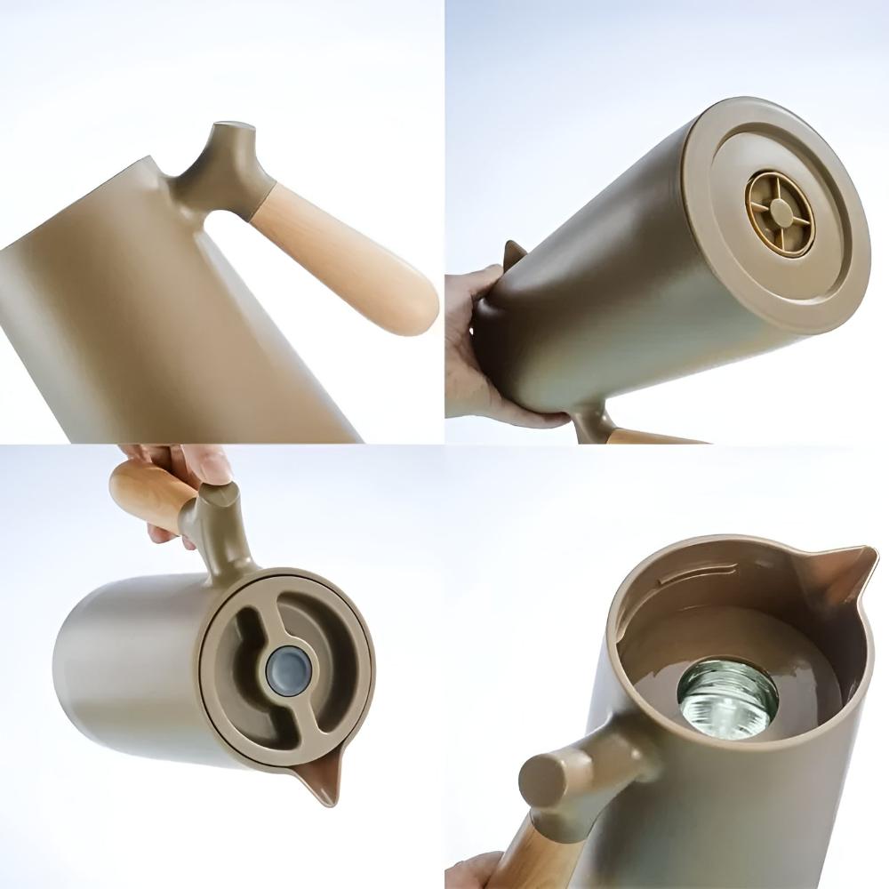 NordicTherm - Carafe isotherme avec anse en bois