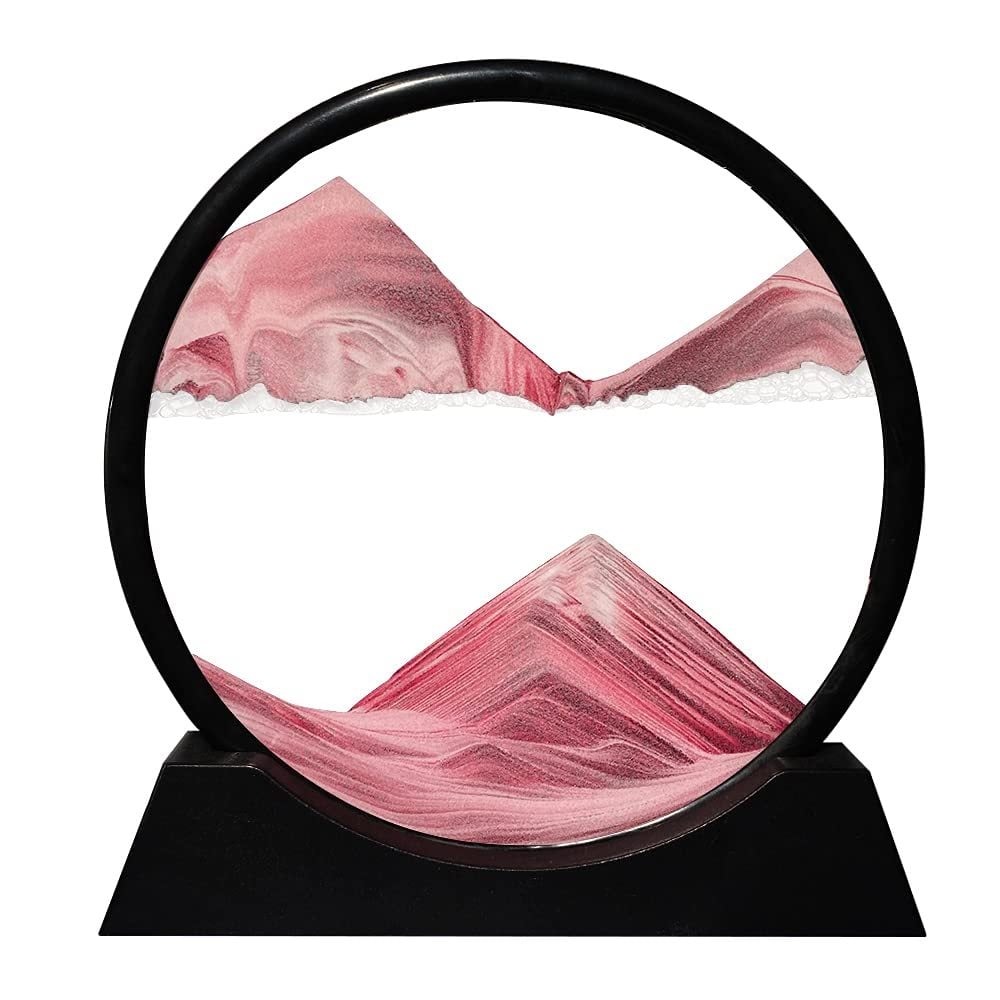 Round Sand Motion Art Decor for Home and Office
