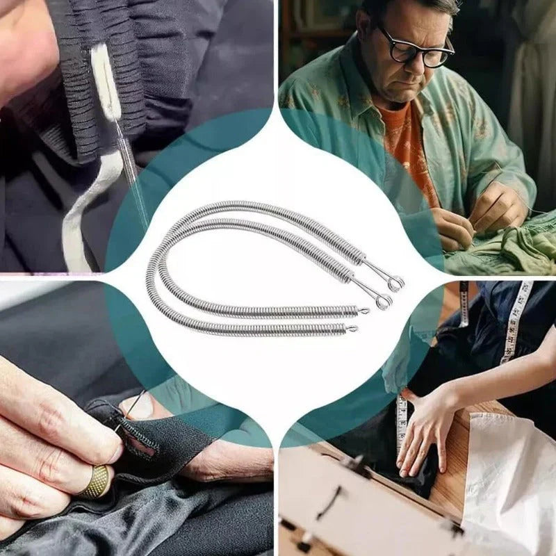 Elastyczne narzędzie do przewlekania sznurków i ściągaczy