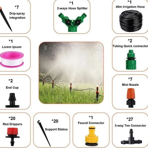 Garden Drip Irrigation Kit with Adjustable Sprayers