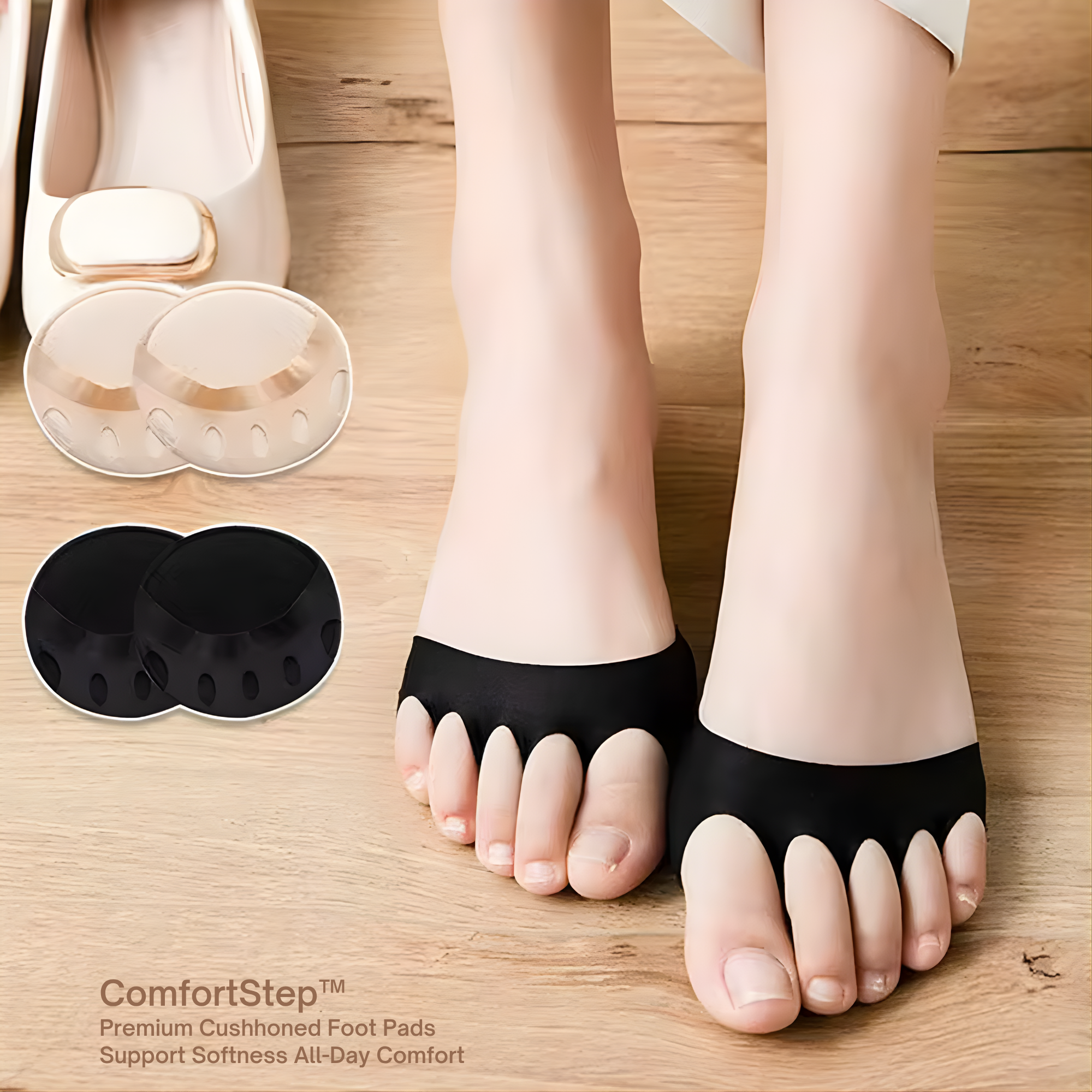 VelvetStep — Heel Cushion Pads for Shoes