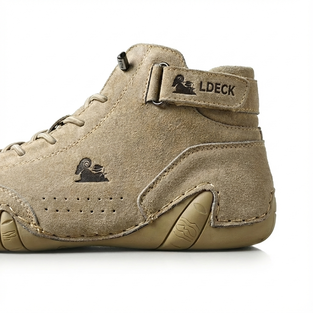 Supportive High-Top Shoes with Stable Heel Design