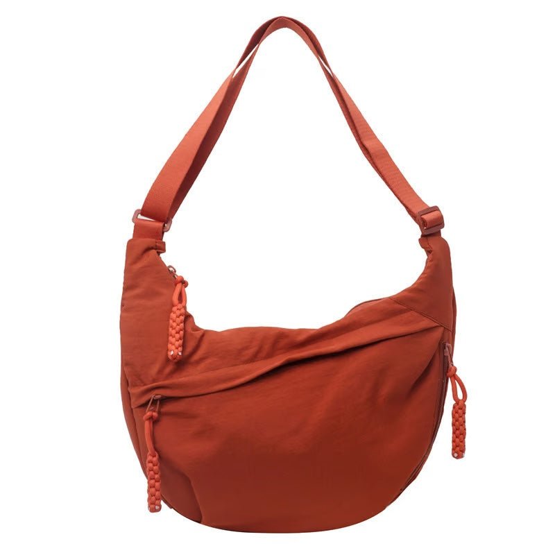 Ultra-Light Everyday Crossbody Bag with Zipper Pockets