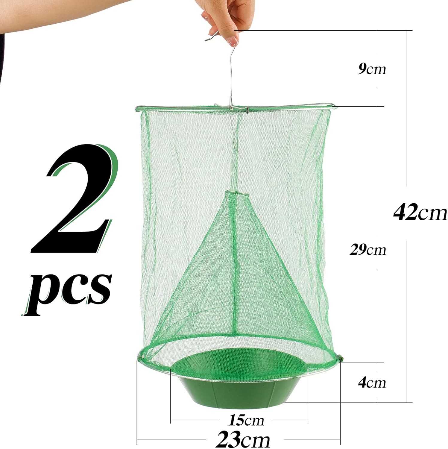 TrapSavage — Reusable Hanging Fly Trap Mesh Catcher