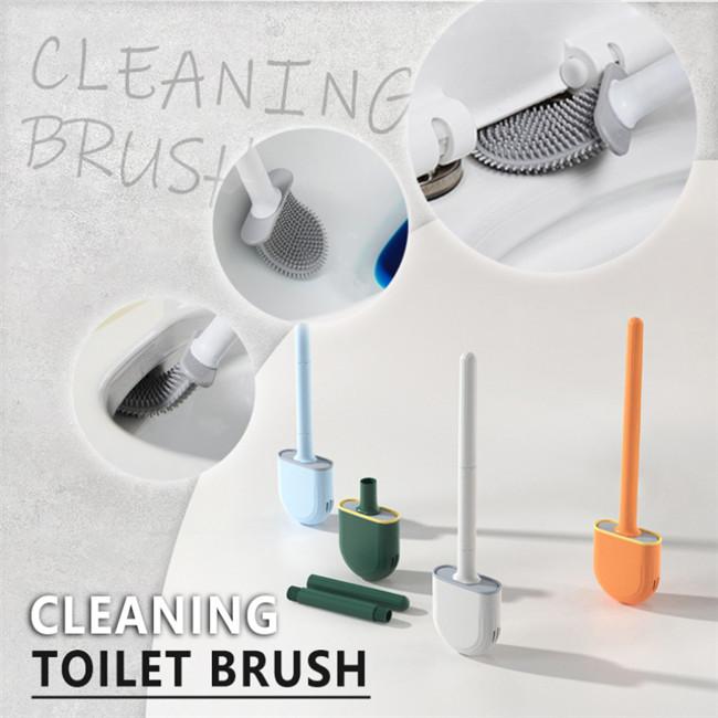 PureScrub Pro — Silicone Toilet Cleaning Brush with Wall Holder