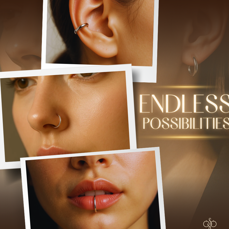 Behúzható kényelmi karika fülbevaló