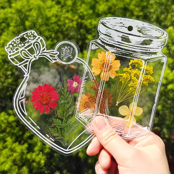 BlossomTabs – Transparente Blumenaufkleber zum Selbstgestalten für Tagebücher