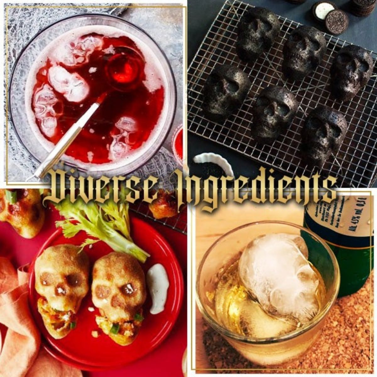 Stampo per torta a forma di teschio 3D per dolci da forno e caramelle fatte in casa