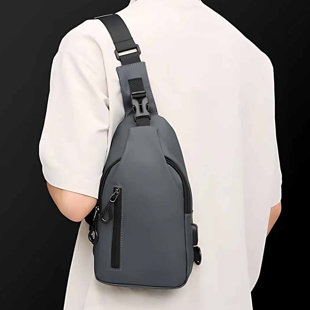 Kompaktná cestovná taška cez telo s bezpečnými vreckami na zips