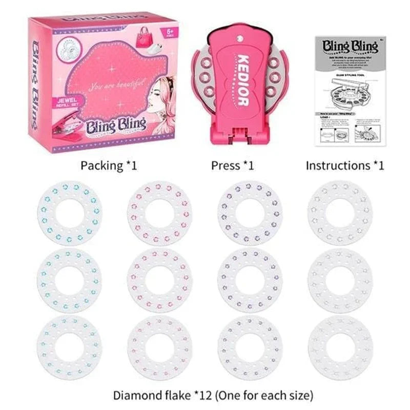 BlingPop – Kids Hair Gem Styling Applicator Set