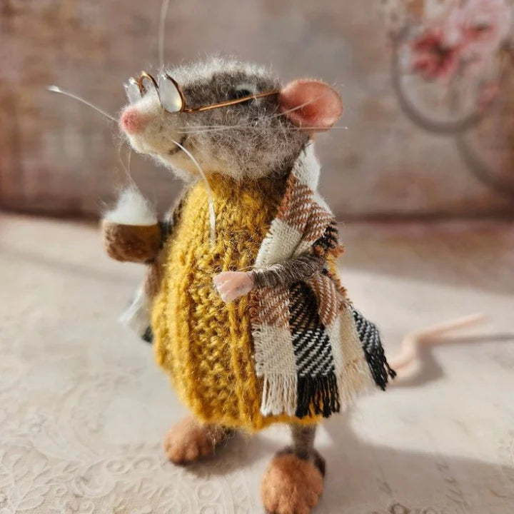 WhiskerWool – mysz filcowana na sucho igłą