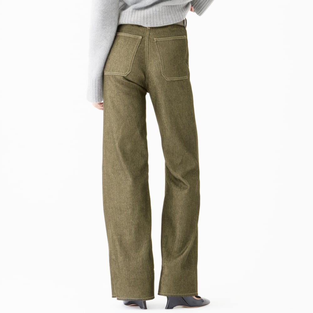 Riviera High-Waist Straight Leg Trousers