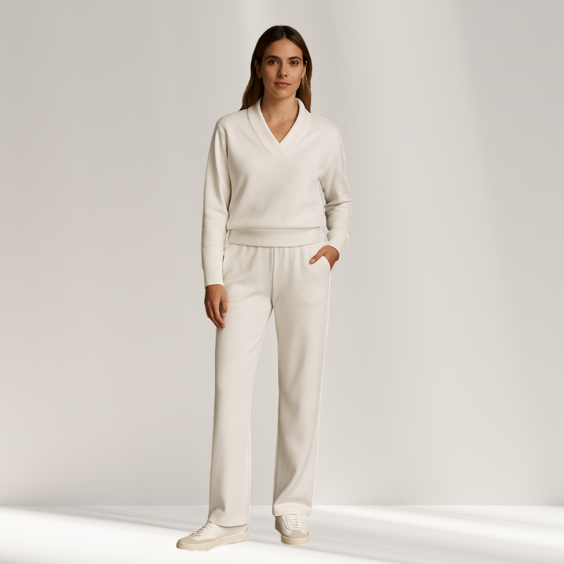 Effortless Elegance Two-Piece Set – Chic Top & Tailored Pants