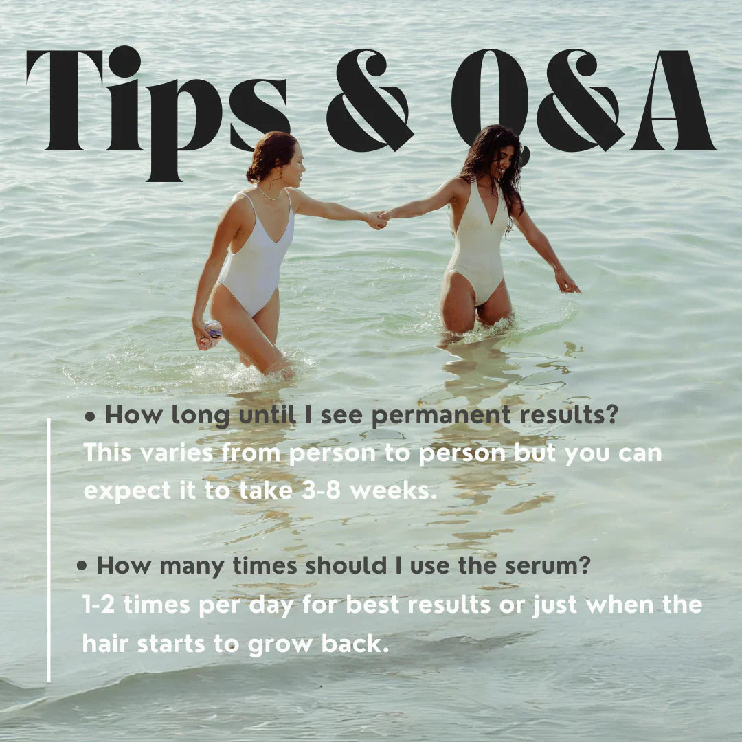 Zklidňující sérum pro péči po odstranění chloupků na obličej i tělo