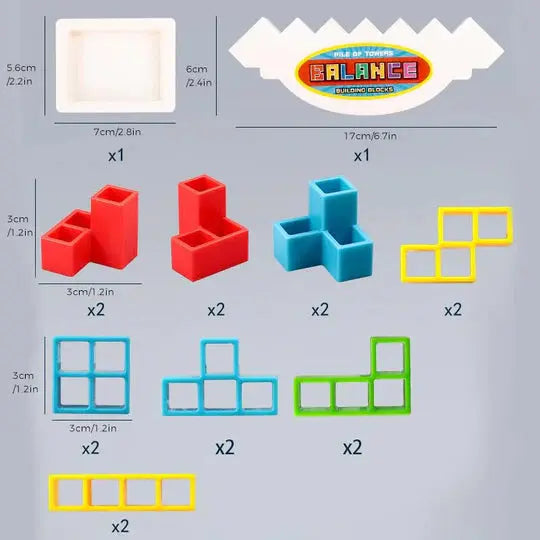 Balance Stacking Game for Kids – Interactive Building Blocks Family Board Game