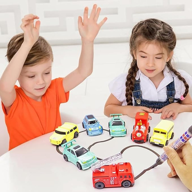 ZapZoom - Magic Cruiser Line-Tracking Toy Cars for Kids