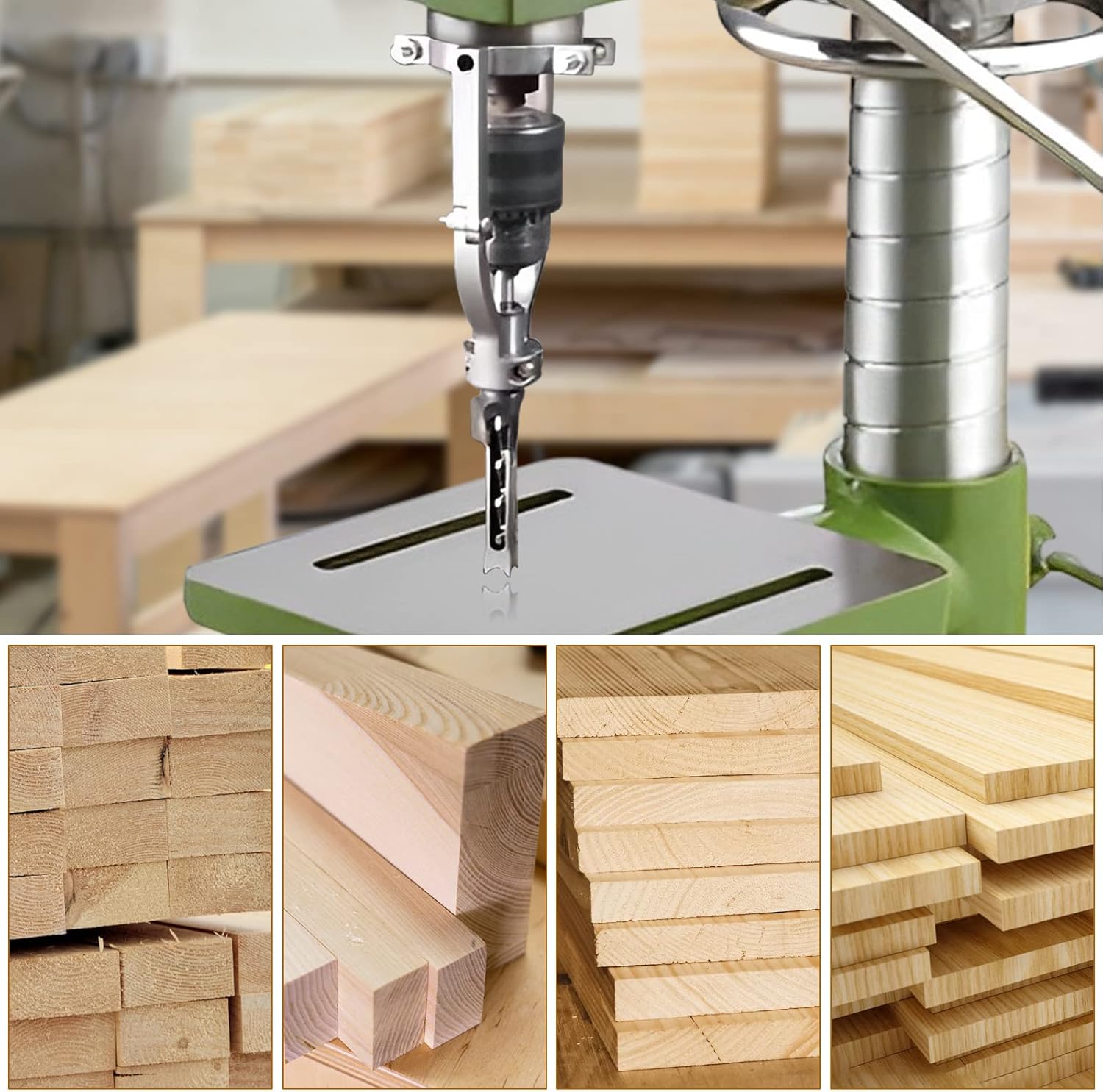 MasterCraft Pro™ Adapter and Mortising Chisel Set — Cut Perfect Joints Fast and Reclaim Your Time for What Matters Most