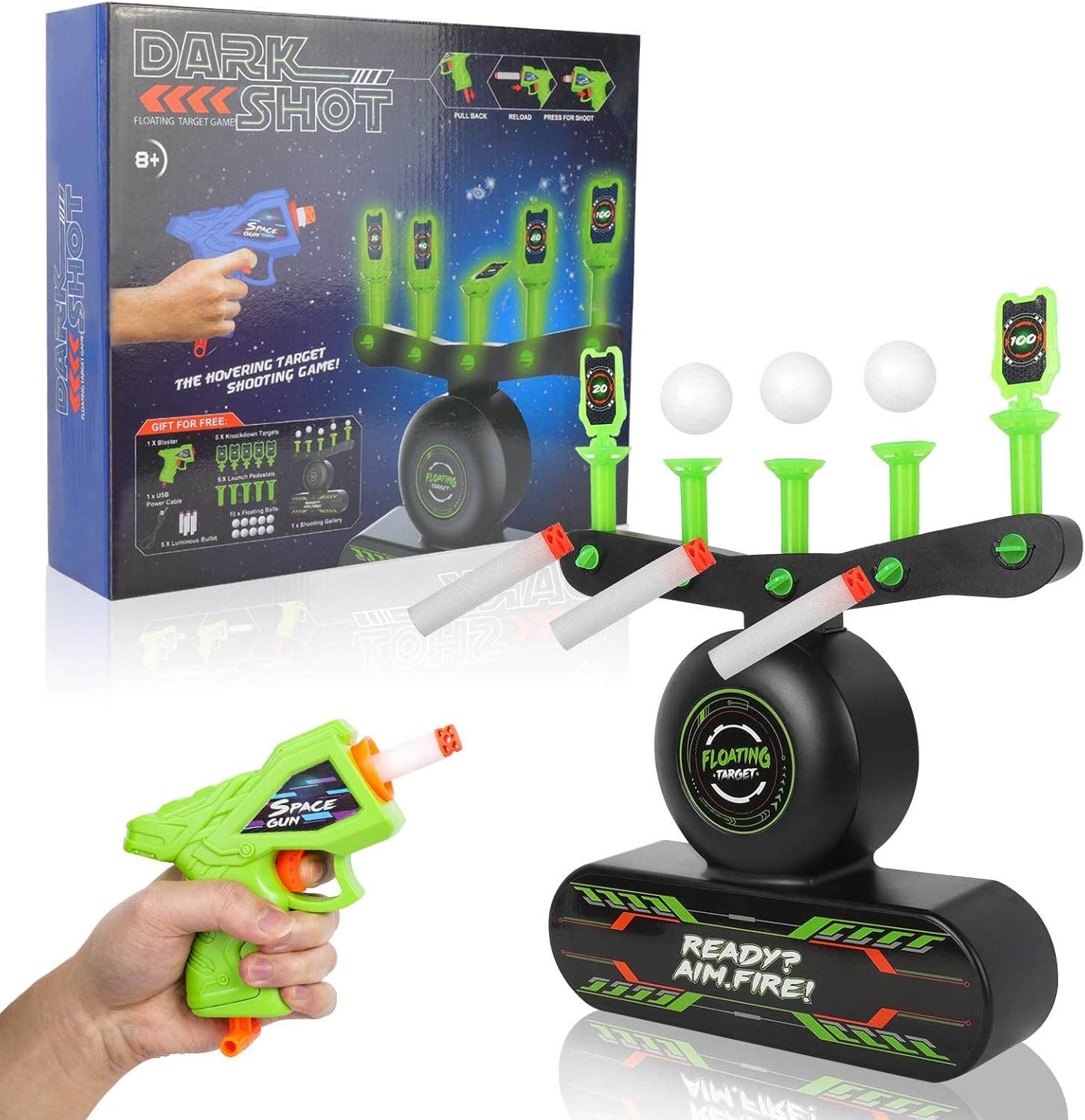 Electronic Foam Dart Blaster with Interactive Target Set