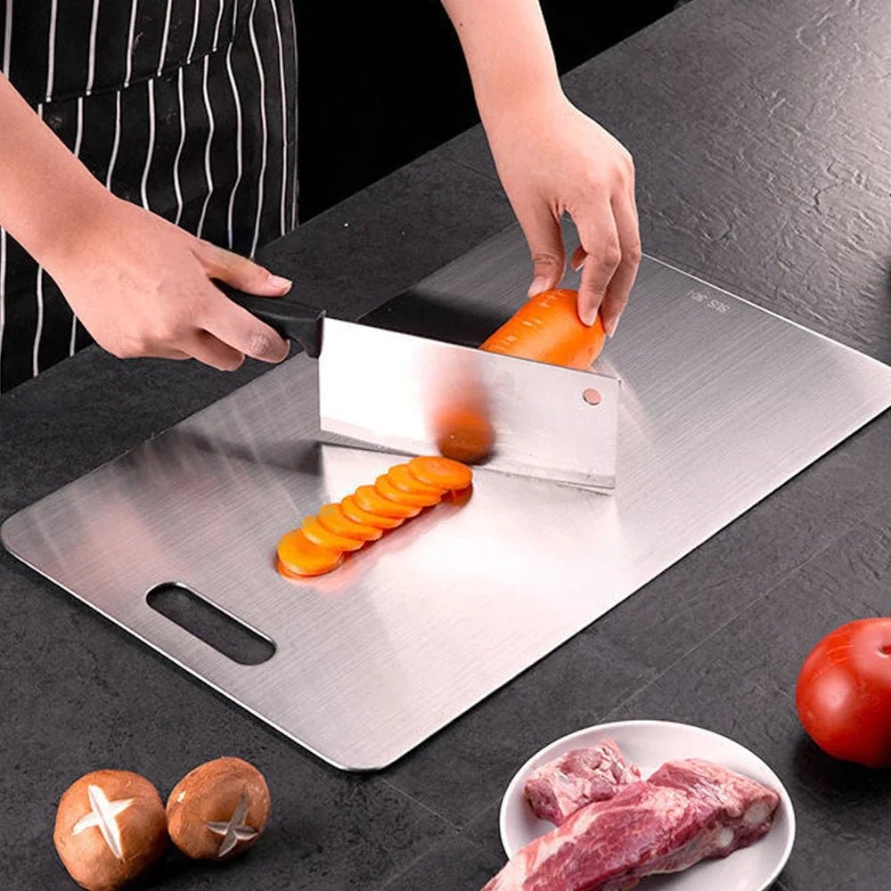 SteelGuard Pro — Stainless Steel Cutting Board for Kitchen Food Prep