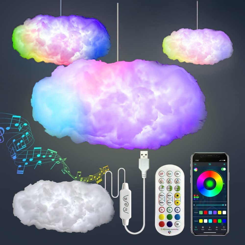 RGB Cloud LED Night Light with App and Music Sync Control