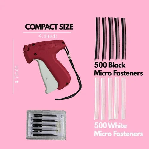 QuickStitch Set mit handgeführtem Werkzeug zum schnellen Befestigen von Kleidung