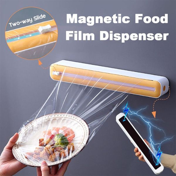WrapMaster Pro — Magnetic Plastic Wrap Dispenser with Built-In Cutter