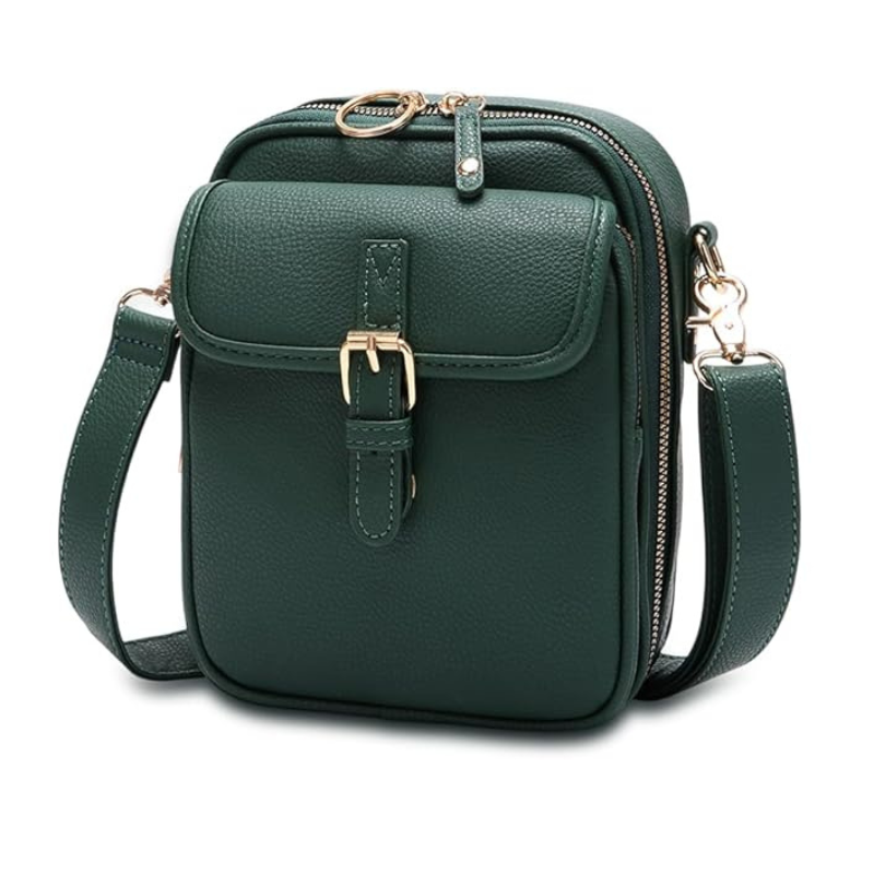 Kétzsebes, keresztpántos rendszerező táska