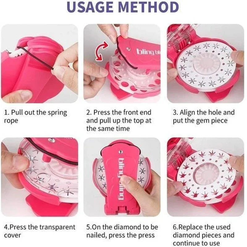 BlingPop – Kids Hair Gem Styling Applicator Set