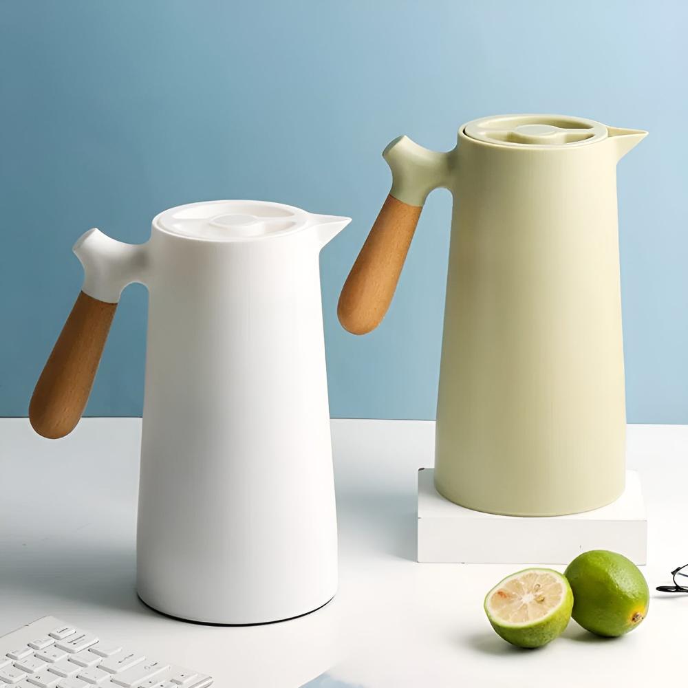 NordicTherm - Carafe isotherme avec anse en bois