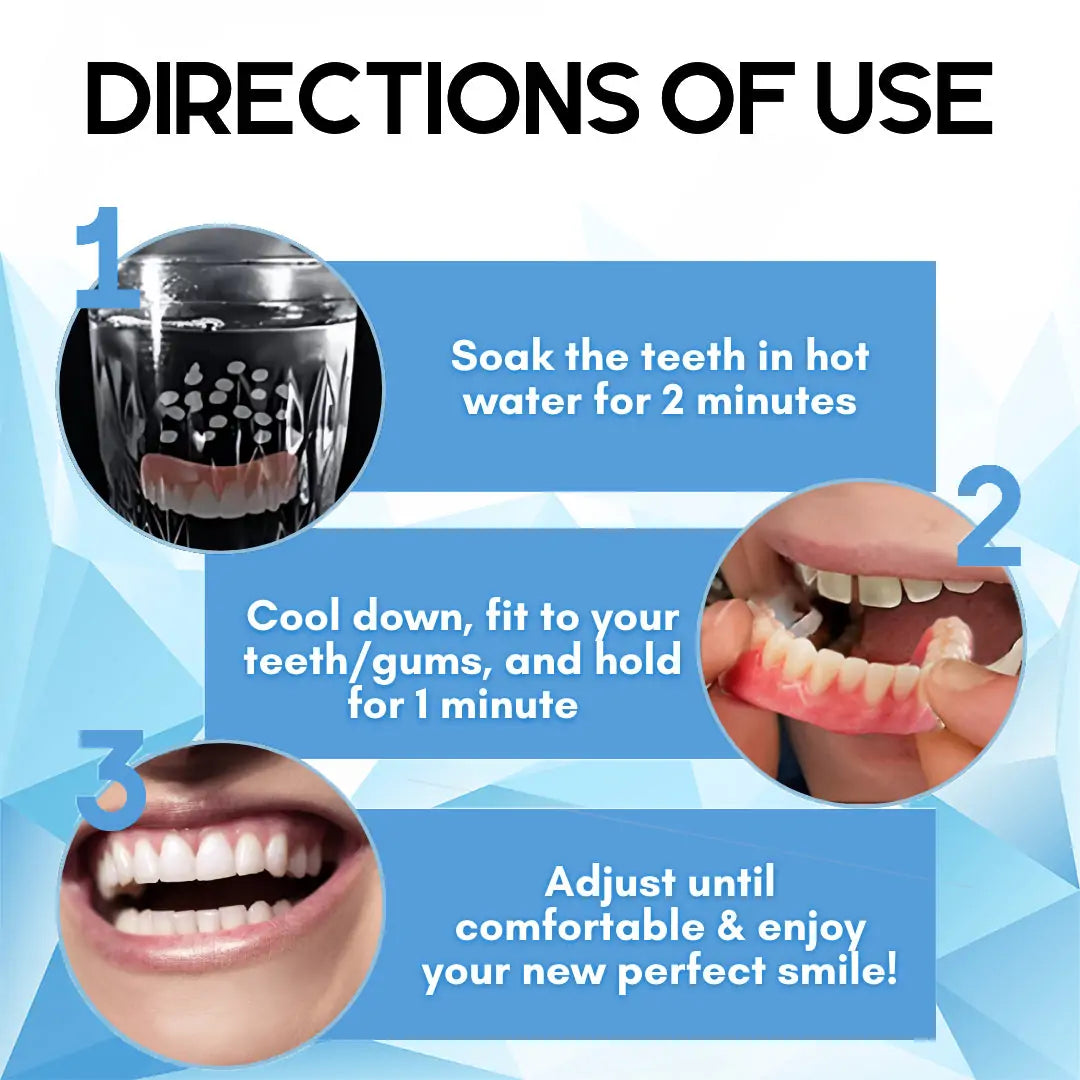 SmilePro – Přizpůsobitelná silikonová sada umělého chrupu