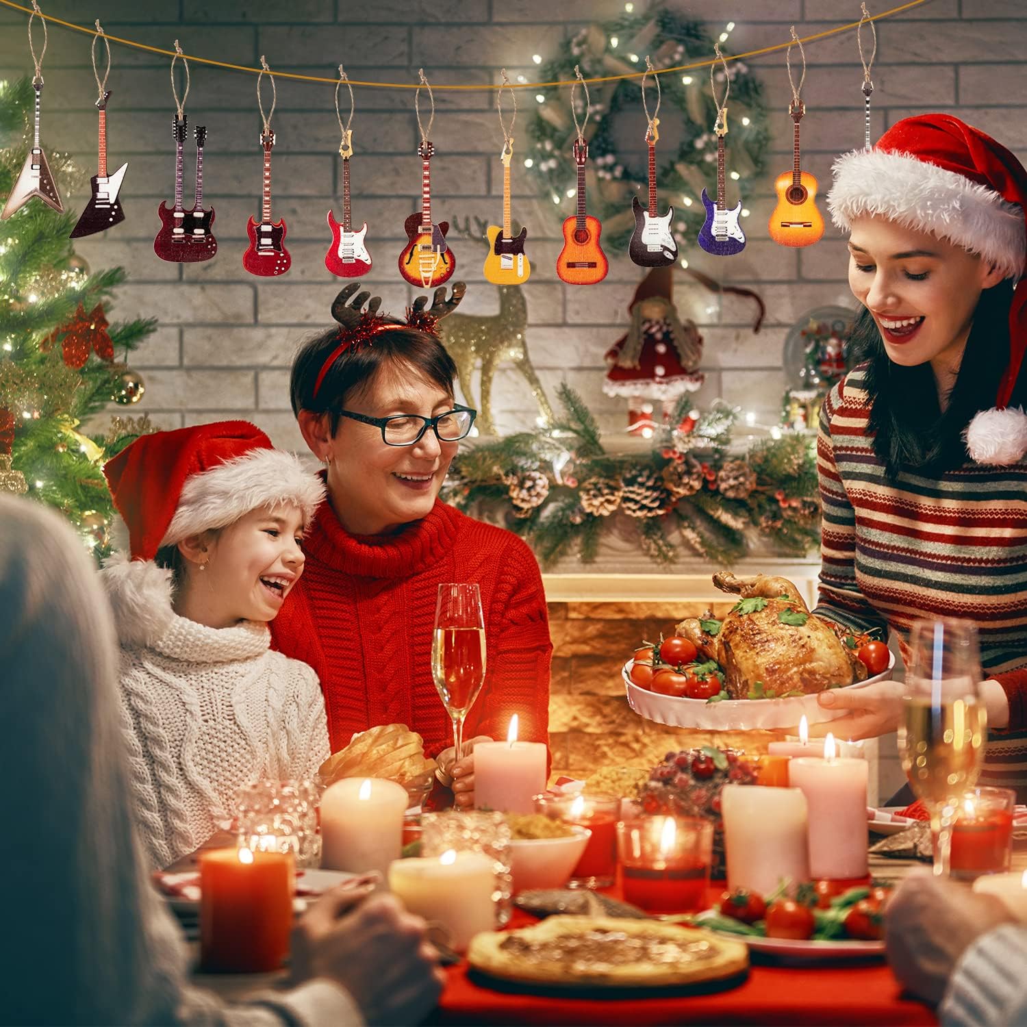 FestiveStrings – Weihnachtlicher Gitarren‑Christbaumschmuck