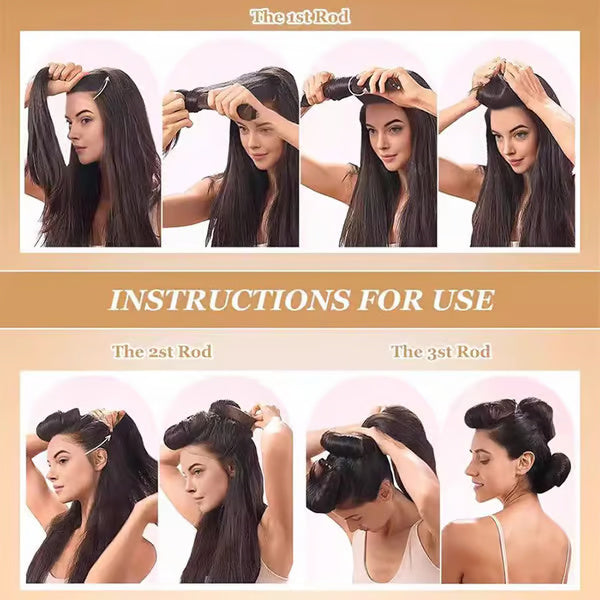 Satin Smooth Heatless Curlers – No-Heat Hair Styling Set