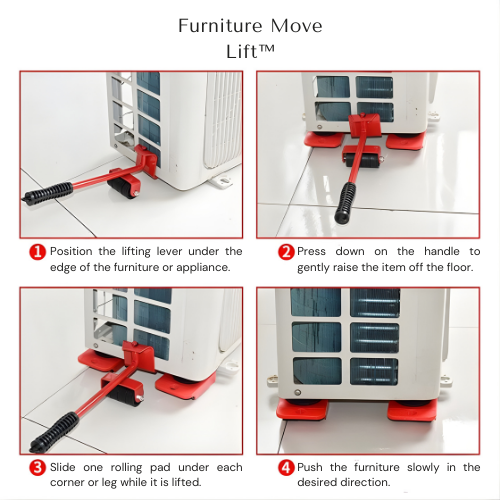 GlideMaster Pro — Furniture Moving Tool Set with Lifter & Rollers