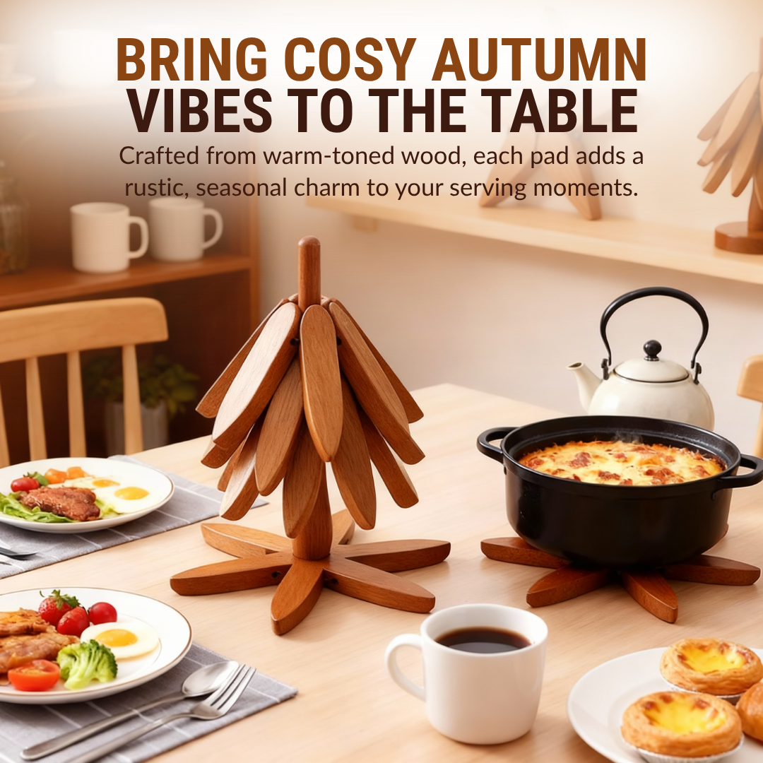 Sottopentola decorativi in stile legno per le superfici della cucina