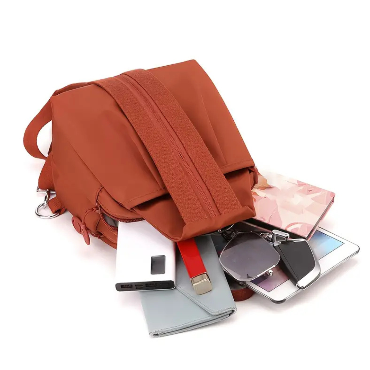 2-Way Commuter Backpack Crossbody Bag for Daily Use