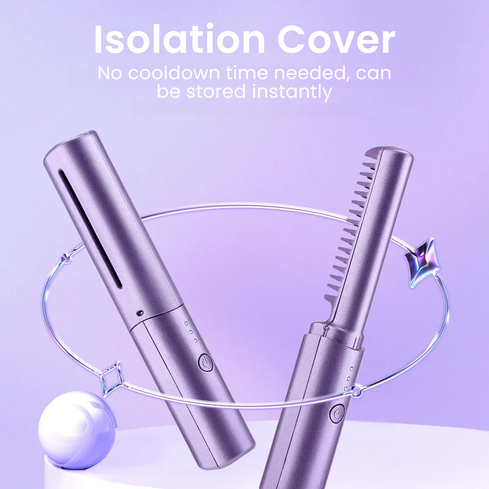 Cordless Hair Straightener Comb for Smooth Styling