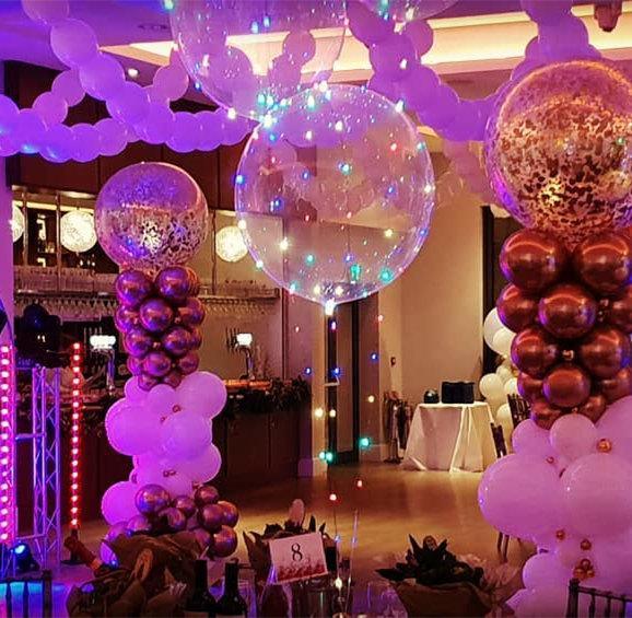 Balon de petrecere – decorațiune cu balon luminos cu LED-uri