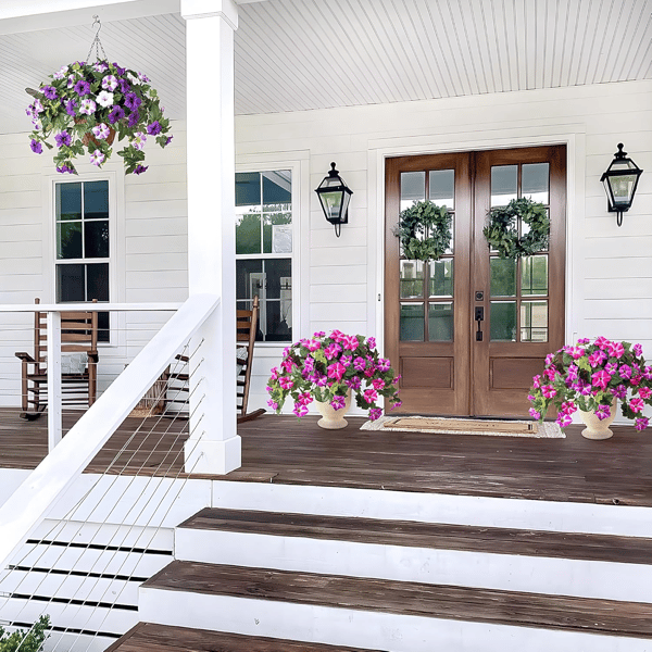 EverBloom - Artificial Petunia Hanging Basket