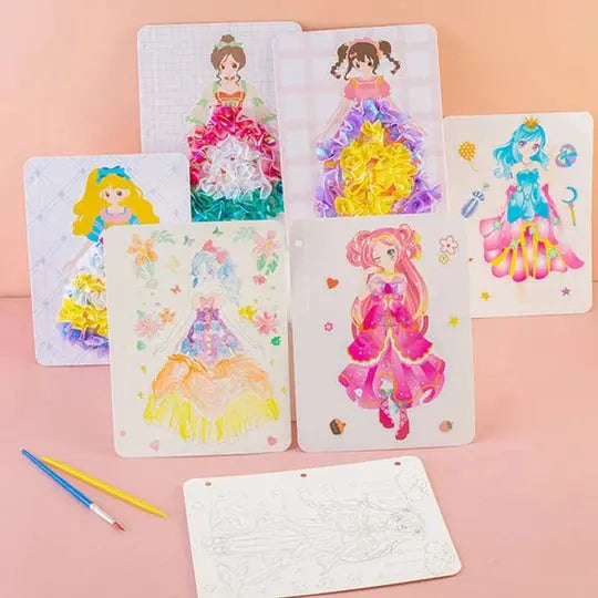 Gyermekkori végtelen álom, kézzel festett