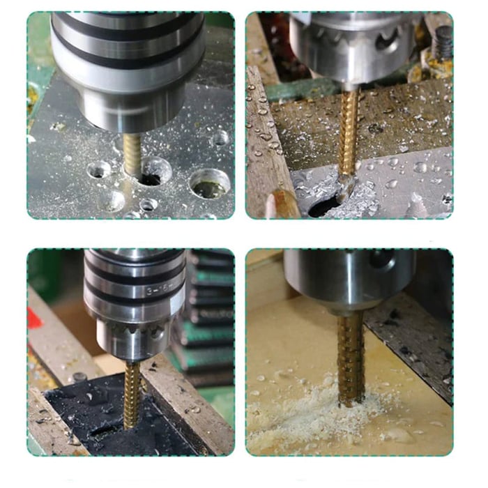 BladeForce Pro — Titanium-Coated Step Drill Bit Set for Metal, Wood, and Plastic