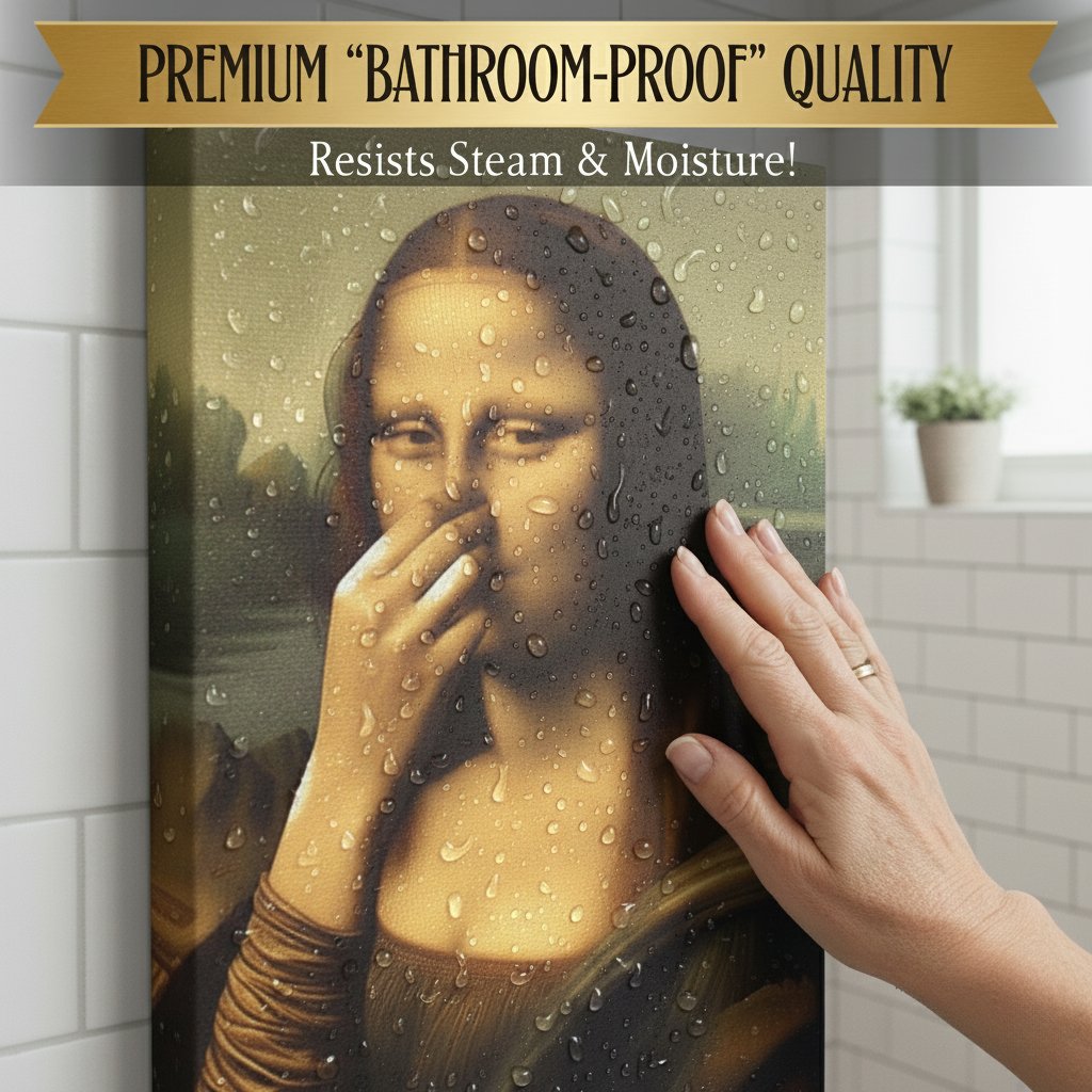 SmirkLisa – Humorous Mona Lisa Wall Art Print